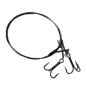 R&r T30-treble-6/0-2 R&r Titanium Wire With Mustad 4x Strong Treble 2pk