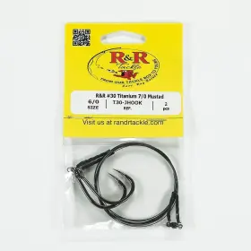 R&r T50-jhook-8/0-2 R&r Titanium Wire With Mustad J Hook