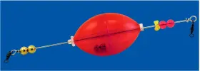 Rainbow B52-ss-r B52 Popping Cork Trans. Red Plastic Float With