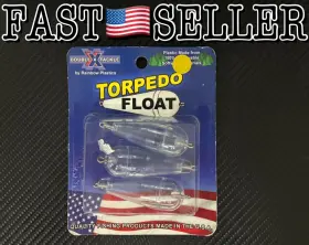 Rainbow Plastics Tp-1/3 3-pack Torpedo Bubble Fishing Float 1/4 Oz