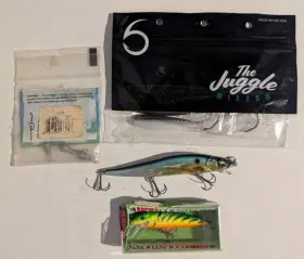 Rapala Agb19874 The Jungle Minnow/rapala Firetiger/bass Cast Singers/3 Hook Ito Vision Combo Rapala Agb19874 The Jungle Minnow/rapala Firetiger/bass Cast Singers/3 Hook Ito Vision Combo