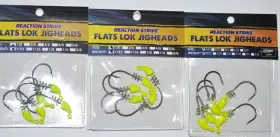 Reaction Strike 879214006241 3 Packs Flats Lok Jighead 1/32oz Chartreuse Screwlock 1/0 Hook Reaction Strike 879214006241 3 Packs Flats Lok Jighead 1/32oz Chartreuse Screwlock 1/0 Hook
