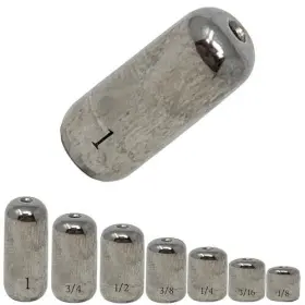Reaction Tackle 025093283093 Tungsten Barrel Weights - 3/4oz-silver