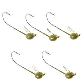 Reaction Tackle 025093283130 Shaky Head Green Pumpkin 1/8