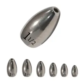 Reaction Tackle 645789399343 Tungsten Flipping Weights Sinkers - -1-1/2 Silver Reaction Tackle 645789399343 Tungsten Flipping Weights Sinkers - -1-1/2 Silver