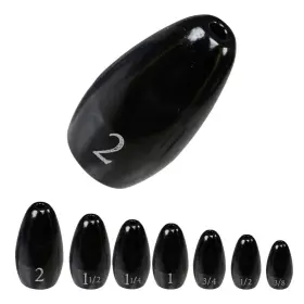 Reaction Tackle 645789399534 Tungsten Flipping Weights Sinkers - 1/2 Black Reaction Tackle 645789399534 Tungsten Flipping Weights Sinkers - 1/2 Black