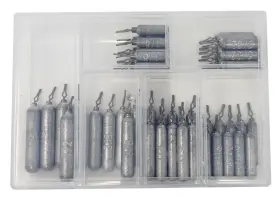 Reaction Tackle 657664351742 Lead Drop Shot Weights - Dropshot Sinkers 50 Piece Kit