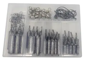 Reaction Tackle 840488223733 Lead Drop Shot Weights - Dropshot Sinkers 101 Piece Kit Reaction Tackle 840488223733 Lead Drop Shot Weights - Dropshot Sinkers 101 Piece Kit