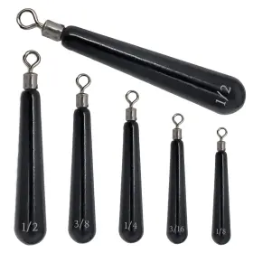 Reaction Tackle 840488230311 Tungsten Drop Shot Weights For Fishing Black Skinny 1/8 Oz Reaction Tackle 840488230311 Tungsten Drop Shot Weights For Fishing Black Skinny 1/8 Oz
