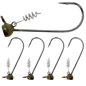 Reaction Tackle 840488235170 Stand Up Shaky Head Green Pumpkin 1/2 Reaction Tackle 840488235170 Stand Up Shaky Head Green Pumpkin 1/2
