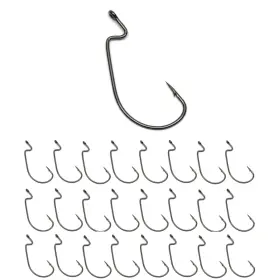 Reaction Tackle B0bfp27hkq Offset Ewg Hooks - #2/0 Fishing Worm Hook Reaction Tackle B0bfp27hkq Offset Ewg Hooks - #2/0 Fishing Worm Hook