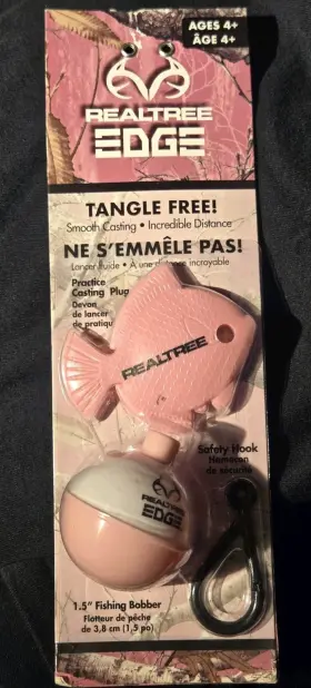Realtree 850025316484 Nip Edge Tangle-free Youth Fishing Pink Casting Accessory Kit Bobber Realtree 850025316484 Nip Edge Tangle-free Youth Fishing Pink Casting Accessory Kit Bobber