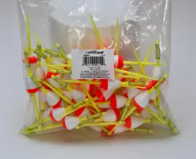 Rebelfin 50f583 1.5 Inch 1-1/2 Pear Spring Stick Foam Fishing Float Pencil Bobber - 50-count Rebelfin 50f583 1.5 Inch 1-1/2 Pear Spring Stick Foam Fishing Float Pencil Bobber - 50-count