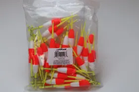 Rebelfin 50f586 2 Inch Torpedo Spring Stick Foam Fishing Float Pencil Bobber - 50-count Rebelfin 50f586 2 Inch Torpedo Spring Stick Foam Fishing Float Pencil Bobber - 50-count