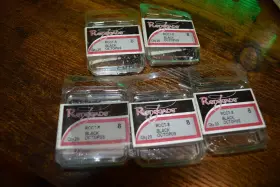 Renegade 047708602242 5 Packs 20/pack Black Octopus Hooks Size 8