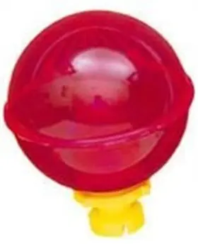 Rieadco 214r Poly Carbonate Night Bobby Lighted Fishing Float 2-1/4 Inch Red