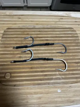 Ripper Tackle 749995322581 10/0 Double Hooks Rig Stainless Steel 180 Offset Wahoo Marlin H/d Cable Ripper Tackle 749995322581 10/0 Double Hooks Rig Stainless Steel 180 Offset Wahoo Marlin H/d Cable