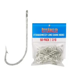 Rite Angler 726439102930 Oshaughnessy Long Shank Hooks 50-pack For Inshore And 2/0