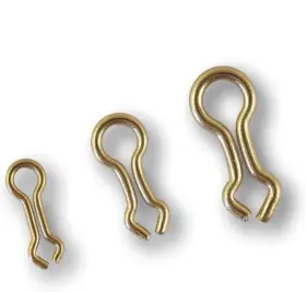 River Guide Supply B071gm2njx Brass Sinker Eyes - Eyelets For Lead Weight Molds Size #3 300 Pieces Made I
