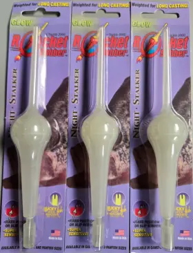 Rocket Bobber 6-rbn1-01b 3- Tackle 2000 Bobbers 6 1/4 Inch Glow In Dark Gamefish Fishing