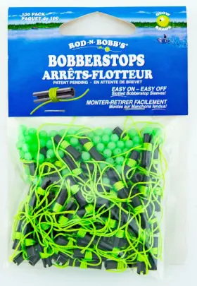 Rod-n-bobbs 746239770078 Rod-n-bobbs Bobberstops Pack Of 100 Chartreuse With Glow Beads Slotted Sleeves Rod-n-bobbs 746239770078 Rod-n-bobbs Bobberstops Pack Of 100 Chartreuse With Glow Beads Slotted Sleeves