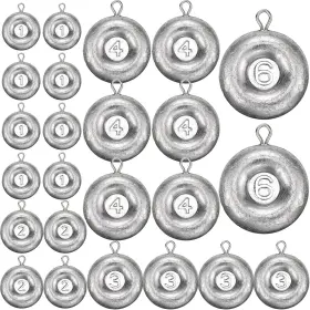 Rotatingpals Zho-rotatingpals-0167 24 Pieces Fishing Disc Sinkers Weights Sinker For S Rotatingpals Zho-rotatingpals-0167 24 Pieces Fishing Disc Sinkers Weights Sinker For S