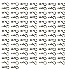 Ruiwaer Ffsnkfsl-5mm-s100 100pcs Quick Fly Fishing Snaps Stainless Steel No Knot Fast Lure