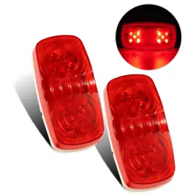 Runhwee Ii-a0mm-76b4 4 Inch 2 Pcs Yellow Led Trailer Side Marker Lights Oval Waterproof Runhwee Ii-a0mm-76b4 4 Inch 2 Pcs Yellow Led Trailer Side Marker Lights Oval Waterproof