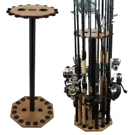Rush Creek Creations 38-4099 Rod Holder For 16 Fishing Poles Garage Organization