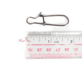 Sale Salecn100tsmb #1 #8 Duo-lock Swivels Snaps 100pcs Stainless Steel Fastlock Fishing Tackles