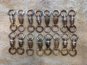 Sampo 4101-6d Ball-bearing Swivels No. 6 500# Test Welded Loop Qty 16 Pre-owned Sampo 4101-6d Ball-bearing Swivels No. 6 500# Test Welded Loop Qty 16 Pre-owned
