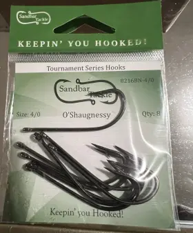 Sandbar Tackle 8216bn-4/0 Oshaughnessy 4/0 Hooks 8pk Carbon Steel Black Nickel 8216bn Sandbar Tackle 8216bn-4/0 Oshaughnessy 4/0 Hooks 8pk Carbon Steel Black Nickel 8216bn