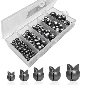 Sanweal 765026412298 Sanweal120pcs Fishing Weights Sinkers - 5 Sizes Premium Split Shotfishing Wei