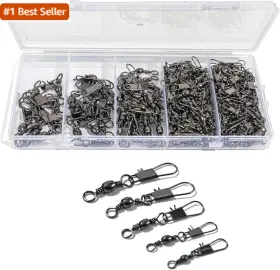 Scaups 726084454095 100pcs Fishing Swivels 5 Sizes Barrel Snap Swivel Tackle For Quick Link Scaups 726084454095 100pcs Fishing Swivels 5 Sizes Barrel Snap Swivel Tackle For Quick Link