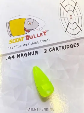 Scent Bullet/legacy Fishing Sb-ch244 Lgcy .44 Mag 2 Chartreuse Scent Bullet/legacy Fishing Sb-ch244 Lgcy .44 Mag 2 Chartreuse