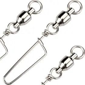 Scotank 724268229811 25 Pcs Ball Bearing Swivel Coastlock Snap Clasp Assortment Solid Welded Ring