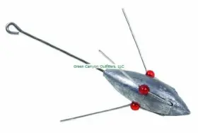 Sea Striker 096337035440 Ss-1oz 1-ounce Sputnik Sinker Silver Finish