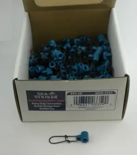 Sea Striker Bfs-5b 48ct Braid Friendly Sinker Slide With Duo-loc Snap Pack Of 48