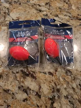 Sea Striker Dt1s Bluefish Rig 80 Lb Wire 1 Inch Floats Red 6/0 Hook Total Of 2 Sea Striker Dt1s Bluefish Rig 80 Lb Wire 1 Inch Floats Red 6/0 Hook Total Of 2
