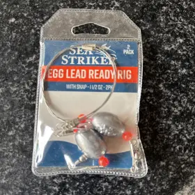 Sea Striker Rrs112-2 Twelve 2-pack Fishing Ready Rigs With Swivel Snap 1.5oz Egg Sinker Sea Striker Rrs112-2 Twelve 2-pack Fishing Ready Rigs With Swivel Snap 1.5oz Egg Sinker