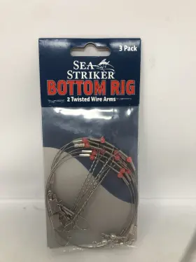 Sea Striker Tw1043 Bottom Rig 3 Pack 2 Twisted Wire Arms Fishing Tackle