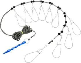 Seenelling Qar-seenelling-2282 16 Ft Fishing Stringer Fish Holder For Caught 10 Stainless Steel S
