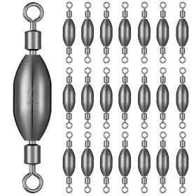 Seenelling Seenelling-fu685-64y 20pcs Brass Fishing Sinker Swivels 1/4oz Saltwater Freshwater Seenelling Seenelling-fu685-64y 20pcs Brass Fishing Sinker Swivels 1/4oz Saltwater Freshwater