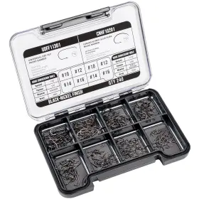 Sf B0c7kgfhry 240pc Fly Tying Hooks Kit #10-16 Micro Barbed High Carbon Steel Assortment