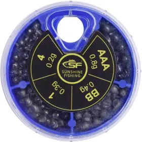 Sf Spl001a Micro Split Shot Lead Combo Removable Fly Fishing Ice Pure