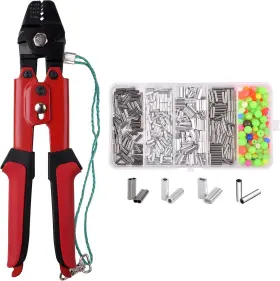Shaddock Fishing 642940805019 Wire Leader Rope Hand Crimping Pliers High-carbon Steel Set