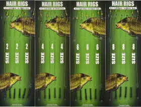 Shaddock Fishing 714874839580 Carp Hair Rigs Kit 24pcs Curve Medium Green Shaddock Fishing 714874839580 Carp Hair Rigs Kit 24pcs Curve Medium Green