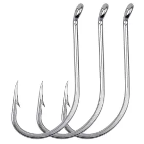 Shaddock Fishing 792990061412 Octopus Beak Hooks 100pcs Circle Saltwater Forged Offset Stainl