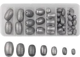 Shaddock Fishing 799410351115 Egg Sinker Weights Kit 42pcs Saltwater Tungsten