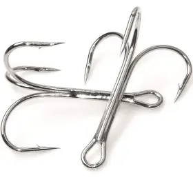 Shaddock Fishing Hooks-3551-4/0-20pcs Treble Hooks Freshwater Saltwater Triple 4/0-20pcs Silver Shaddock Fishing Hooks-3551-4/0-20pcs Treble Hooks Freshwater Saltwater Triple 4/0-20pcs Silver